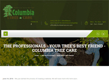 Tablet Screenshot of columbiatreecare.com